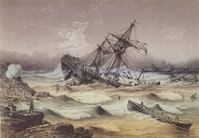 Rescate de un Indiaman varado de Louis Le Breton